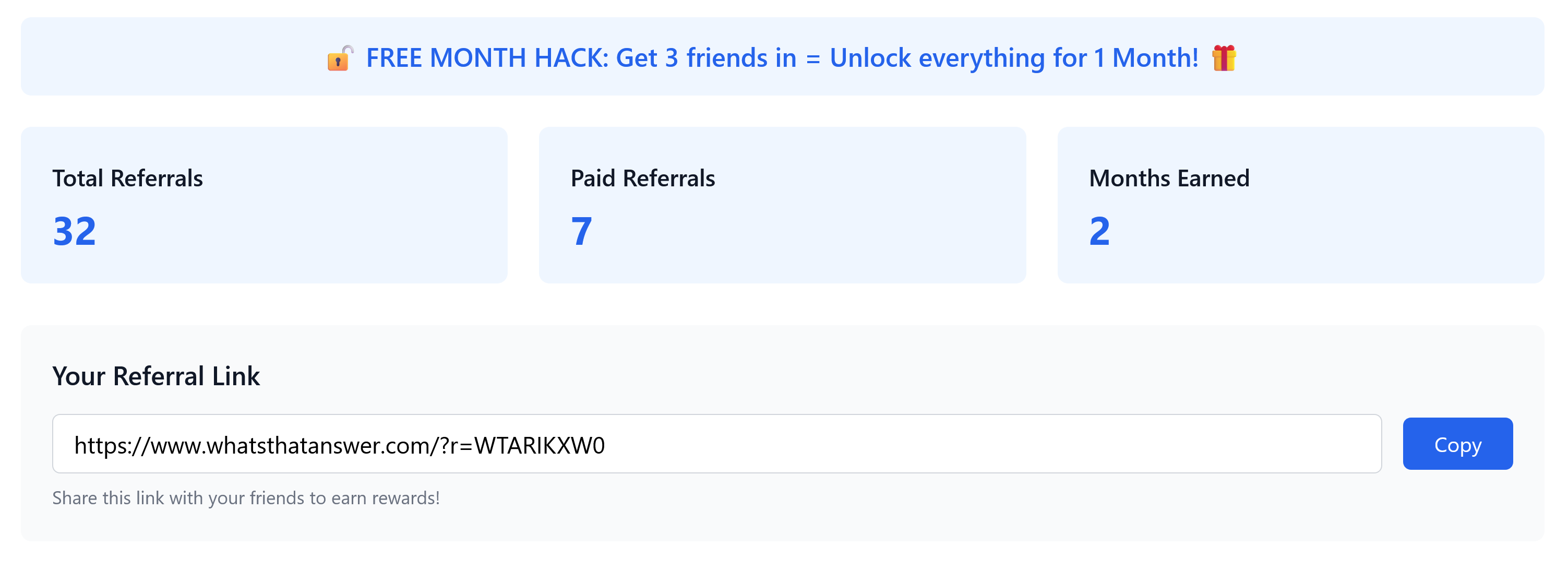 Share and earn